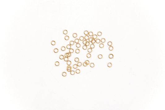 26 Gauge Jump Rings in 14K gold-filled and sterling silver, wholesale permanent jewelry findings