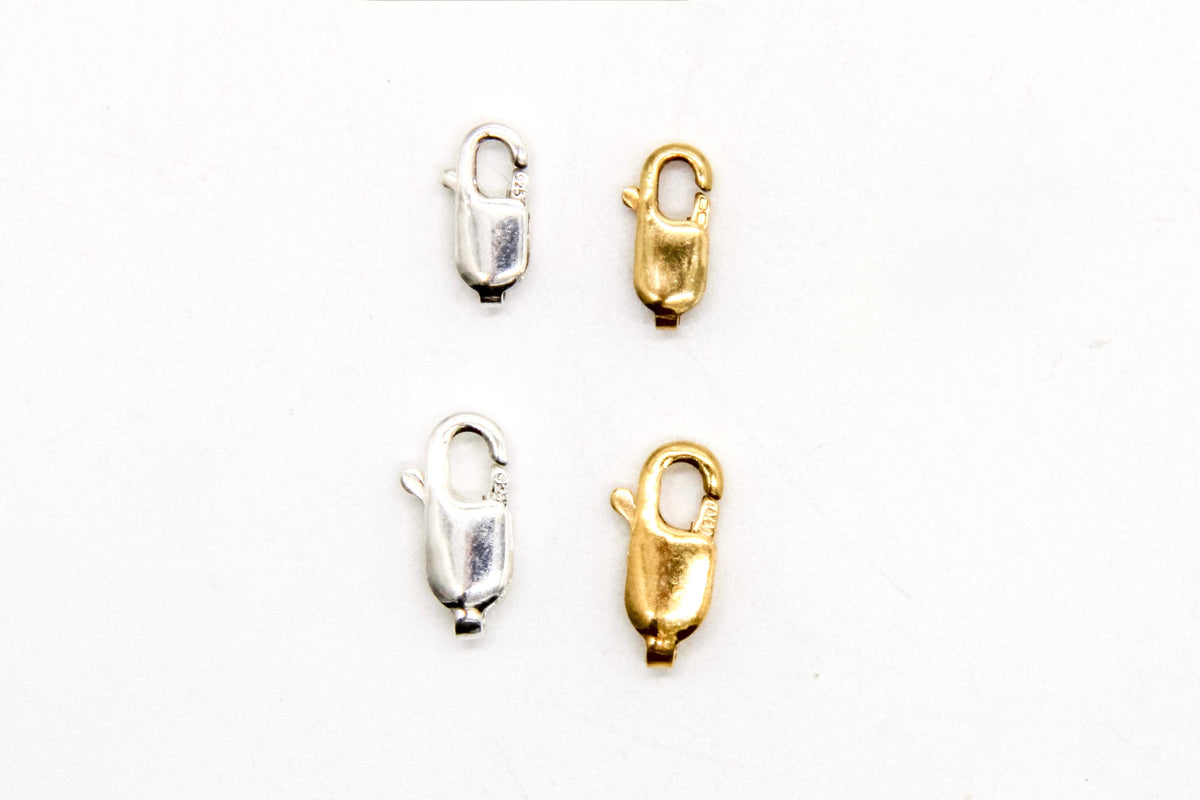Lobster Clasp in 14K gold-filled and sterling silver, wholesale jewelry findings