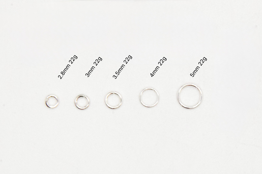 22 Gauge Jump Rings in 14K gold-filled and sterling silver, wholesale permanent jewelry findings